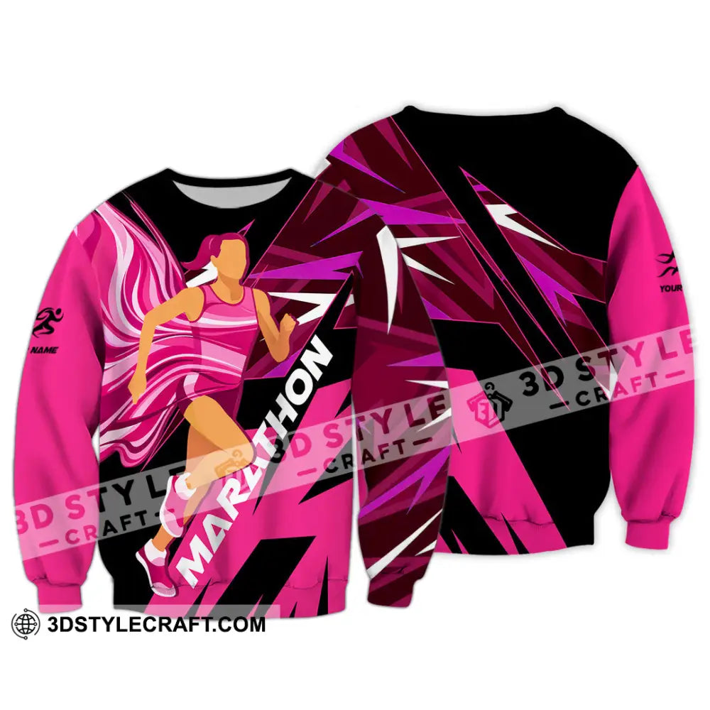 Unisex Shirt - Custom Marathon 3D Shirt Long Sleeve / S T-shirt