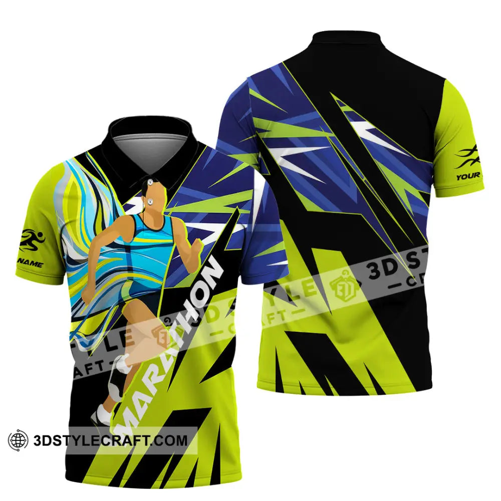Unisex Shirt - Custom Marathon 3D Shirt Polo Shirt / S T-shirt
