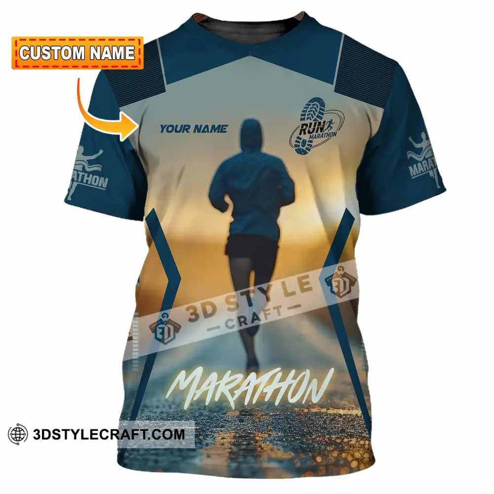 Unisex Shirt - Custom Marathon 3D Shirt T-shirt