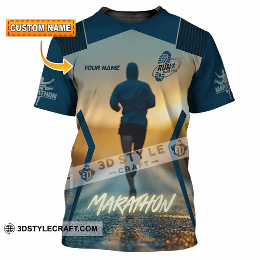 Unisex Shirt - Custom Marathon 3D Shirt T-shirt