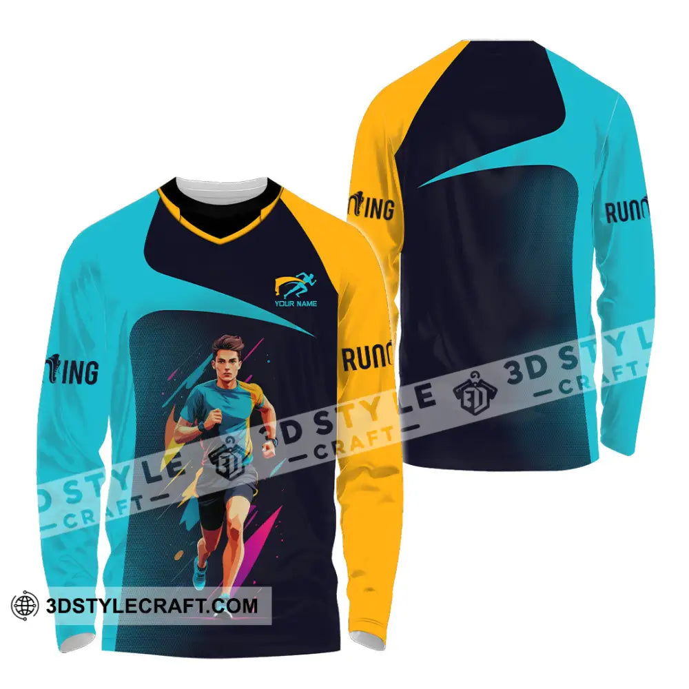 Unisex Shirt - Custom Marathon Running Lover Sport Shirt Long Sleeve Shirt / S T-shirt