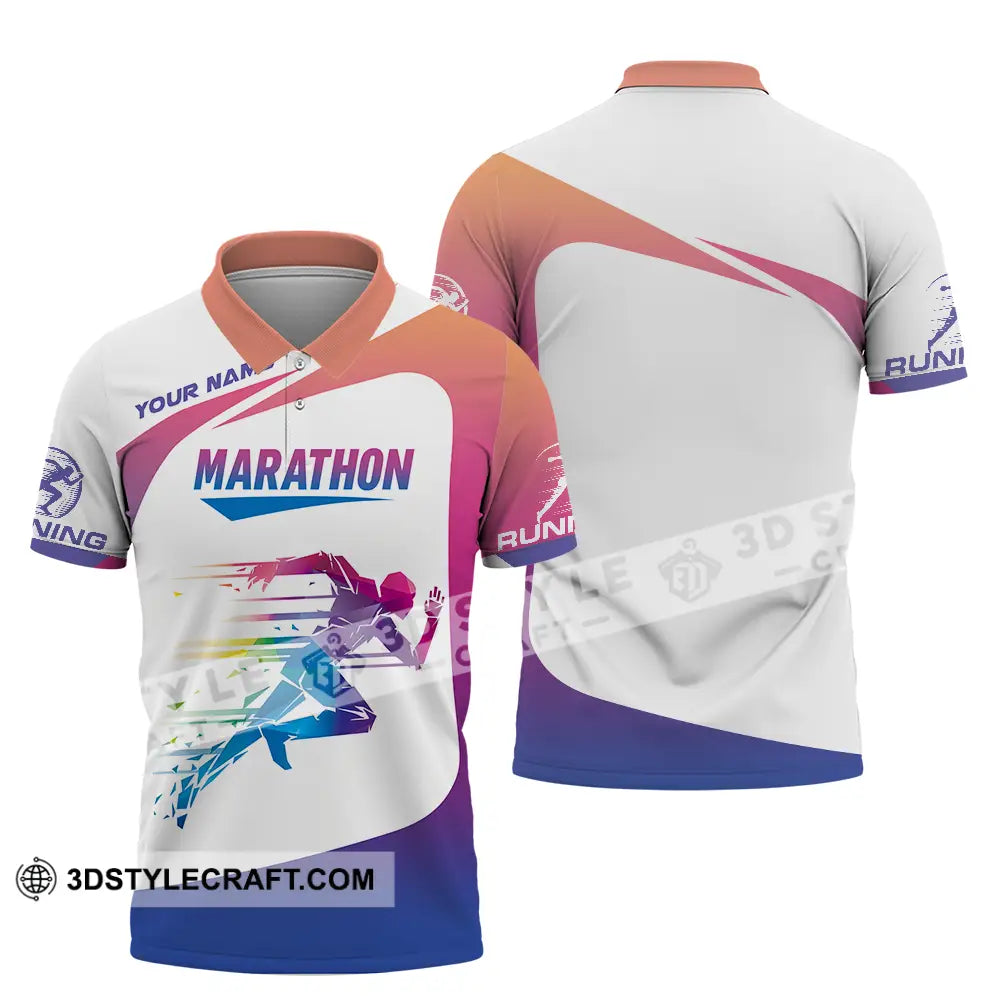 Unisex Shirt - Custom Marathon Running Lover Sport Shirt Polo Shirt / S T-shirt