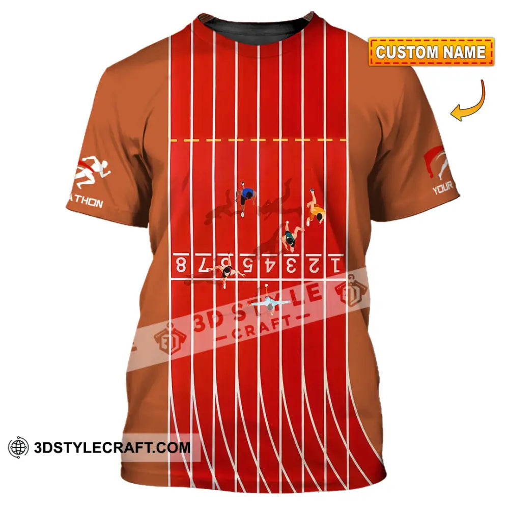 Unisex Shirt - Custom Marathon Running Lover Sport Shirt T-shirt