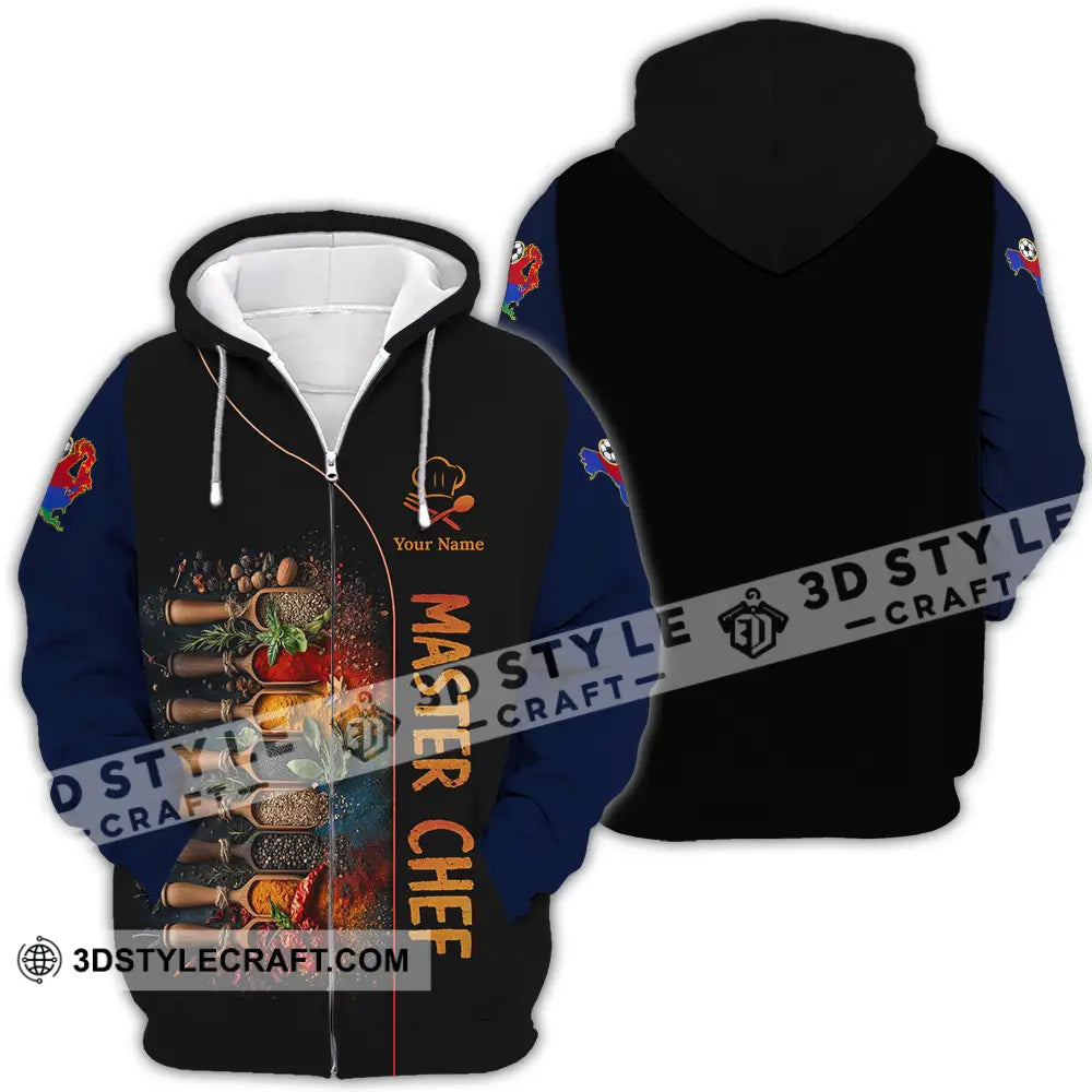 Unisex Shirt - Custom Master Chef 3D Shirt Zipper Hoodie / S T-shirt