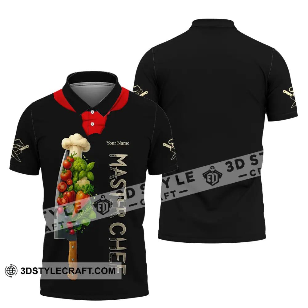 Unisex Shirt - Custom Master Chef Shirt Polo Shirt / S T-shirt