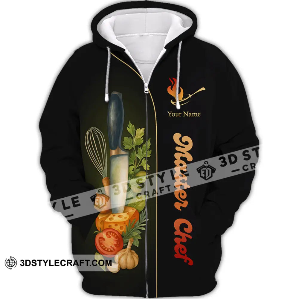 Unisex Shirt - Custom Master Chef Shirt Zipper Hoodie / S T-shirt