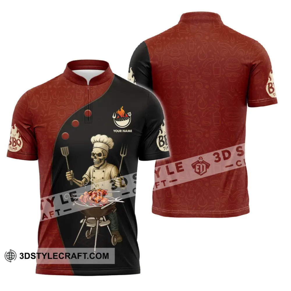 Unisex Shirt - Custom Master Chef Shirt Zipper Polo Shirt / S T-shirt