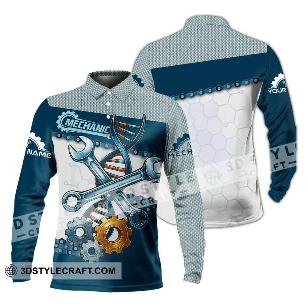 Unisex Shirt - Custom Mechanic Shirt - Long Sleeve Polo / S - T-shirt