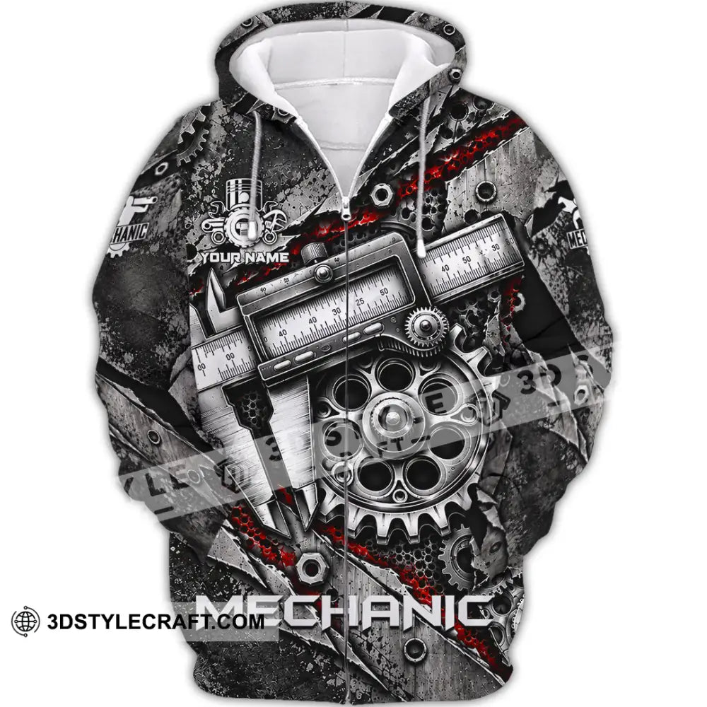 Unisex Shirt - Custom Mechanic Shirt - Zipper Hoodie / S - T-shirt