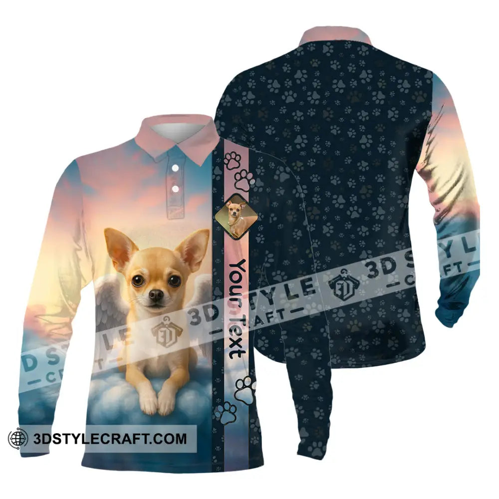 Unisex Shirt - Custom Memorial Pet Lover Shirt Long Sleeve Polo / S T-shirt