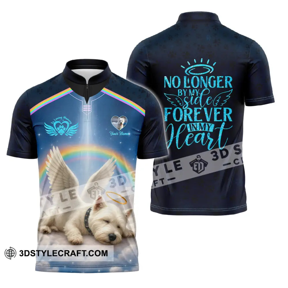 Unisex Shirt - Custom Memorial Pet Lover Shirt Zipper Polo Shirt / S T-shirt