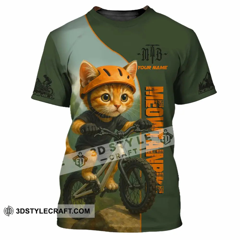 Unisex Shirt - Custom Meowtain Bike Shirt T-Shirt / S T-shirt
