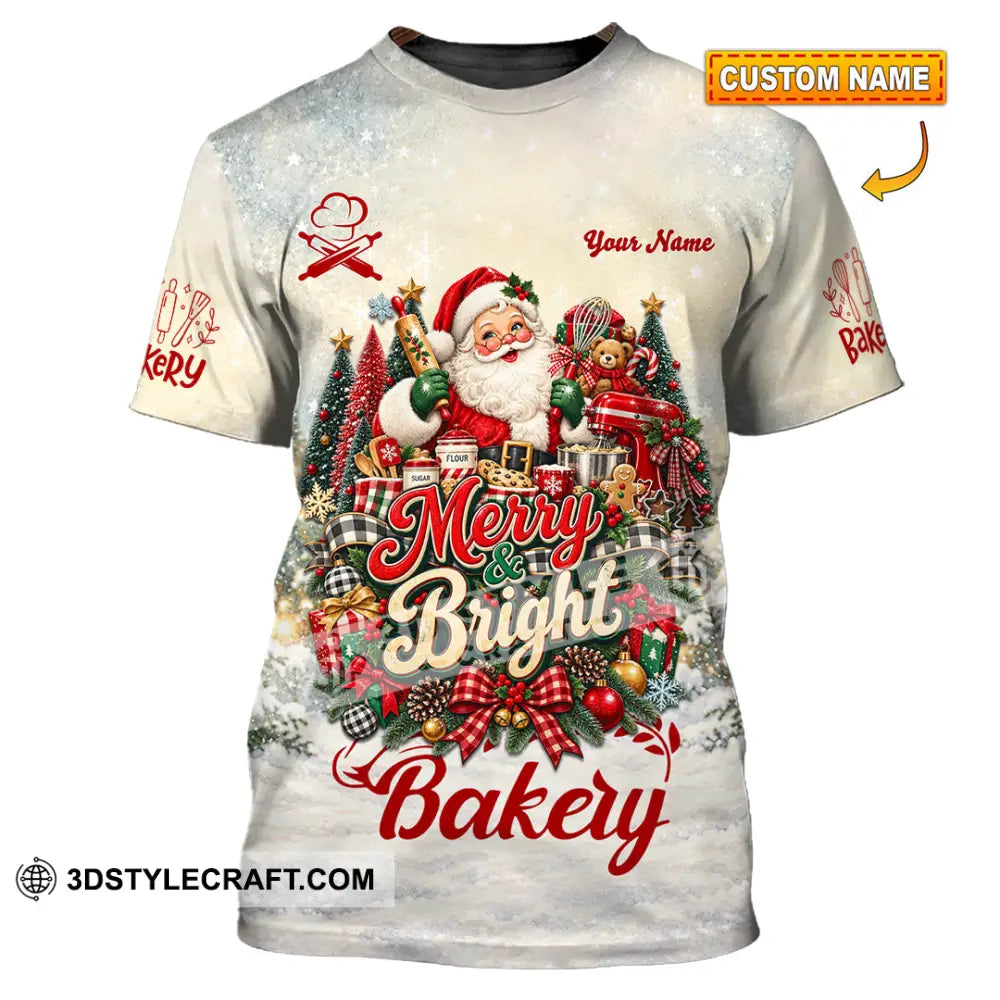 Unisex Shirt - Custom Merry Bright Bakery Shirt - T-shirt