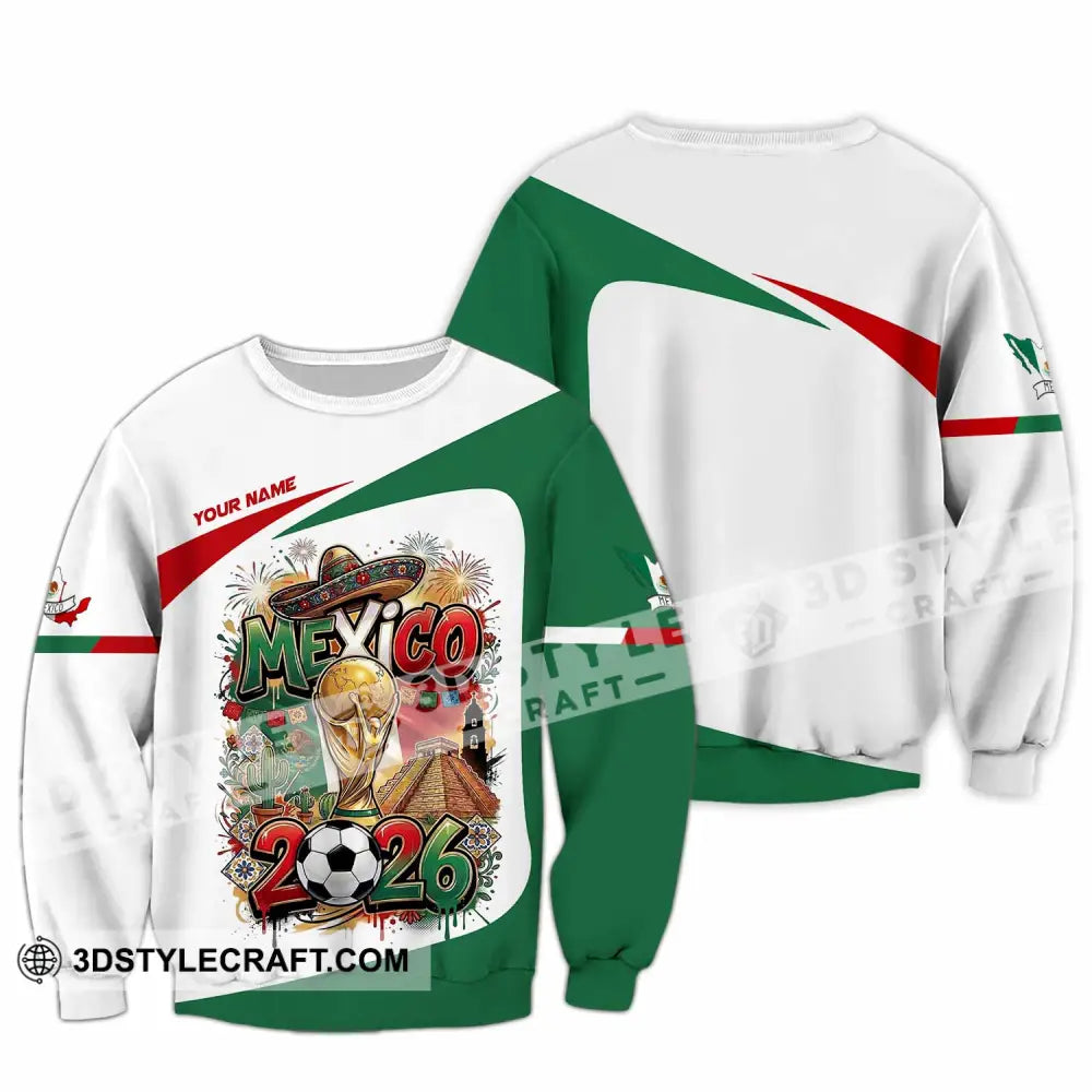 Unisex Shirt - Custom Mexico World Cup 2026 3D Shirt Long Sleeve / S T-shirt
