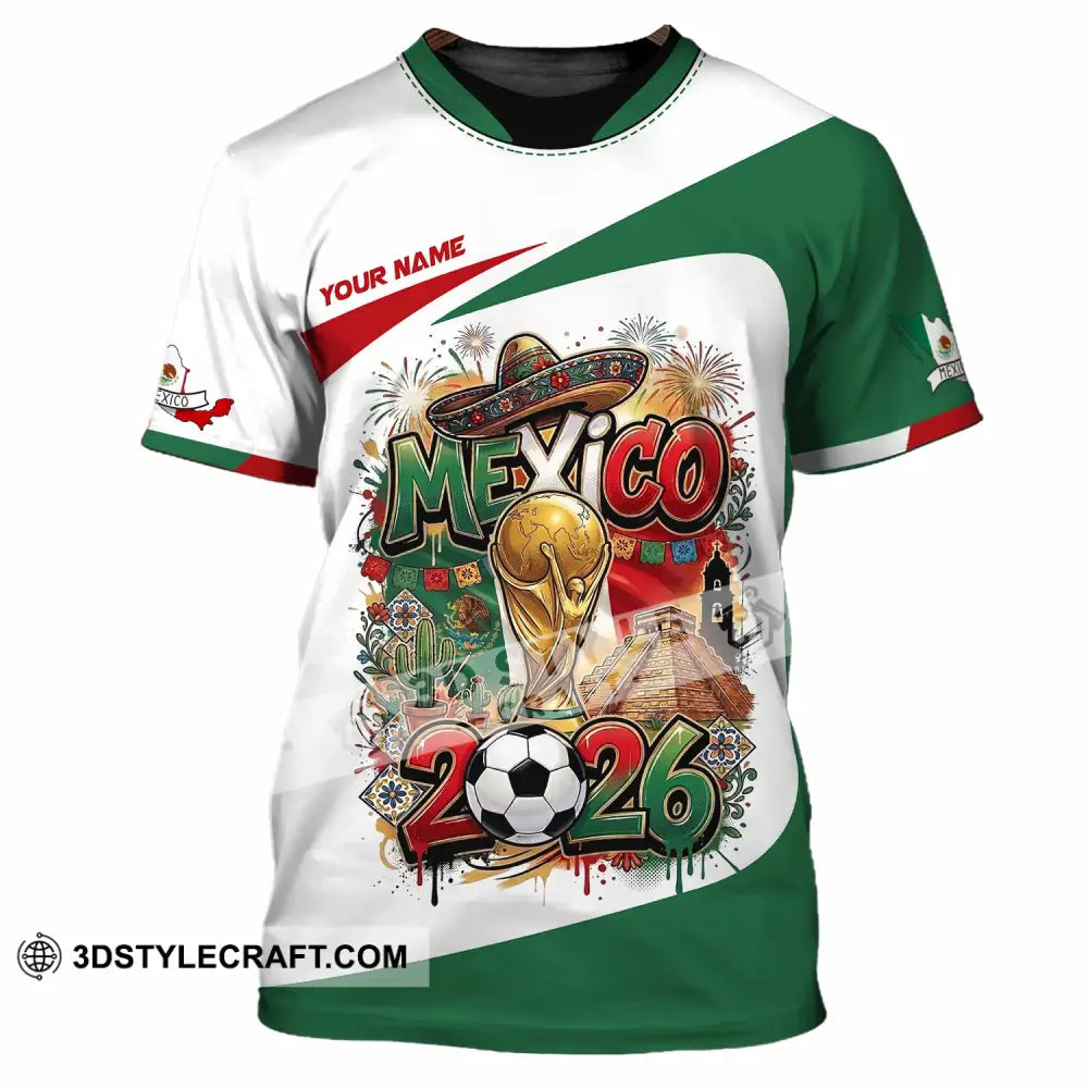 Unisex Shirt - Custom Mexico World Cup 2026 3D Shirt T-Shirt / S T-shirt