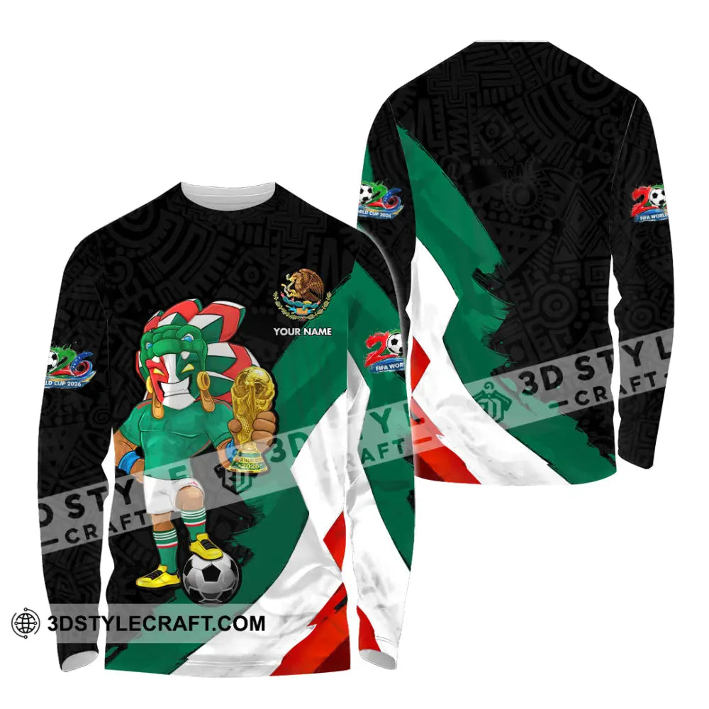 Unisex Shirt - Custom Mexico FIFA World Cup 2026 3D Shirt Long Sleeve Shirt / S T-shirt