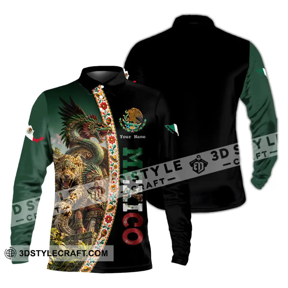 Unisex Shirt - Custom Mexico Shirt - Long Sleeve Polo / S - T-shirt