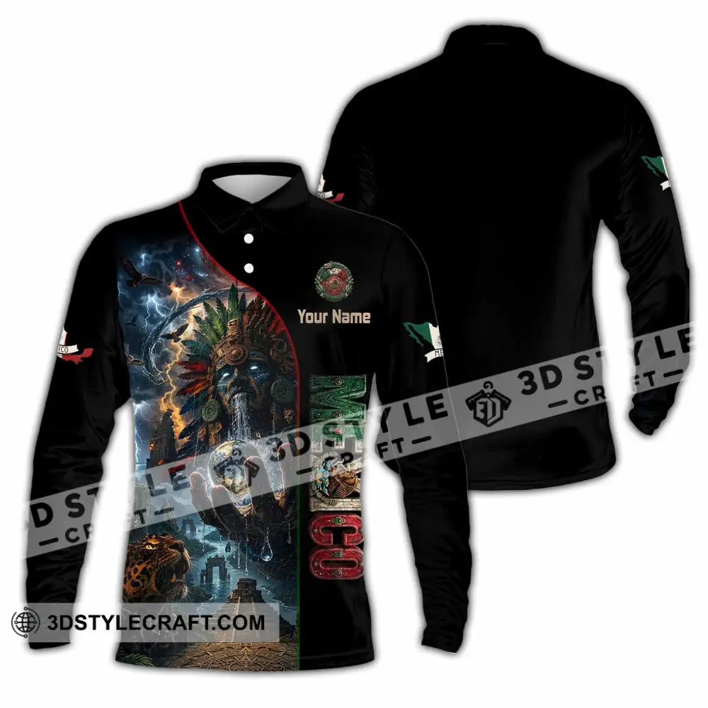 Unisex Shirt - Custom Mexico Shirt - Long Sleeve Polo / S - T-shirt