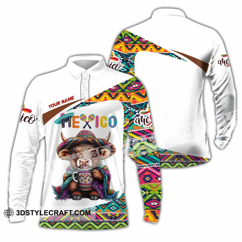 Unisex Shirt - Custom Mexico Shirt Long Sleeve Polo / S T-shirt
