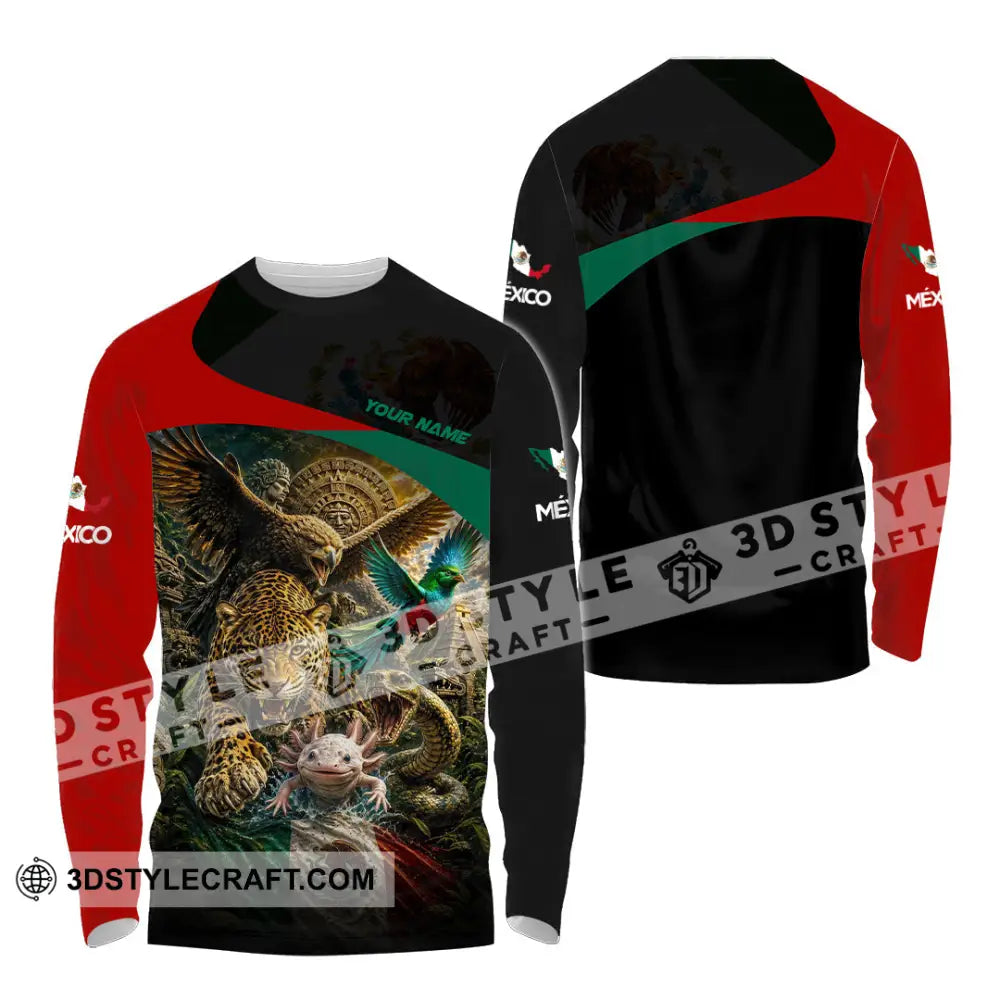 Unisex Shirt - Custom Mexico Shirt - Long Sleeve Shirt / S - T-shirt