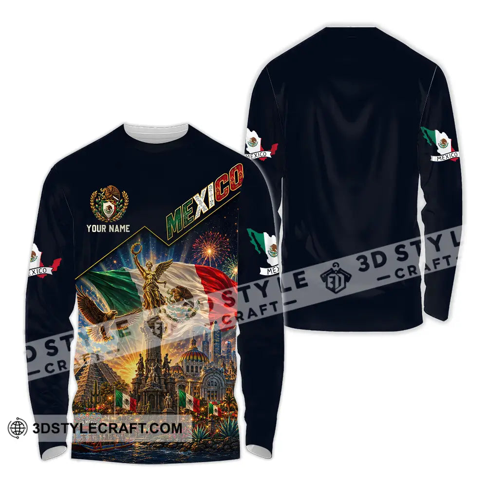 Unisex Shirt - Custom Mexico Shirt - Long Sleeve Shirt / S - T-shirt