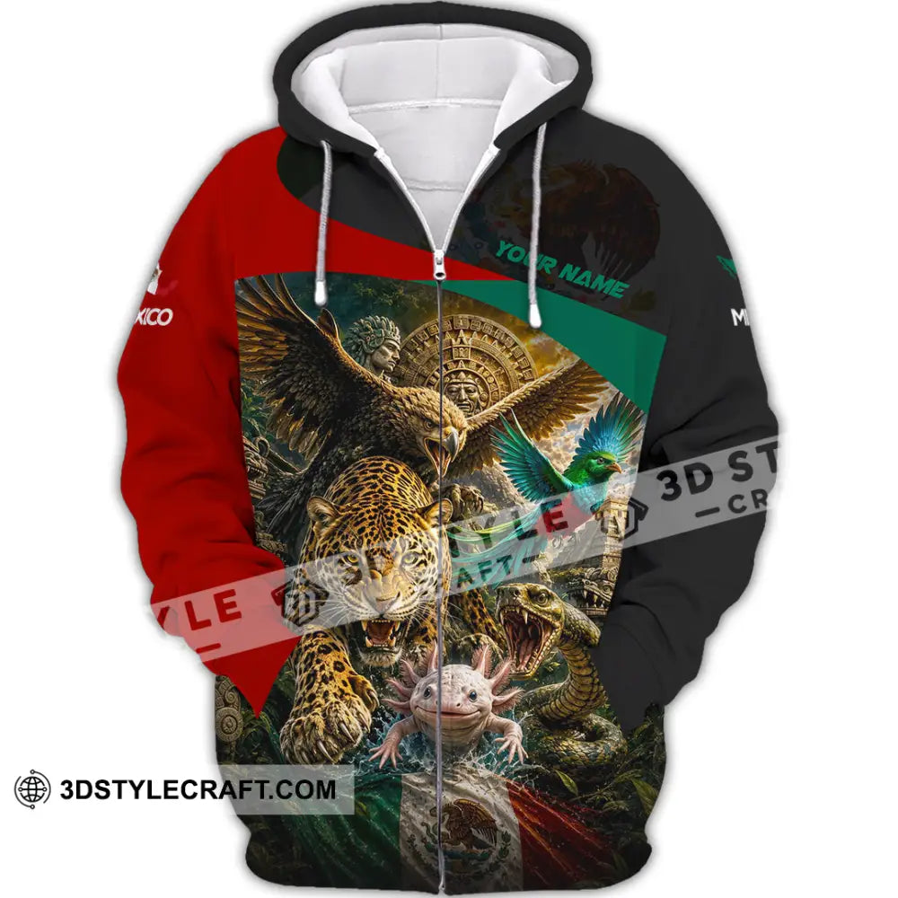Unisex Shirt - Custom Mexico Shirt - Zipper Hoodie / S - T-shirt