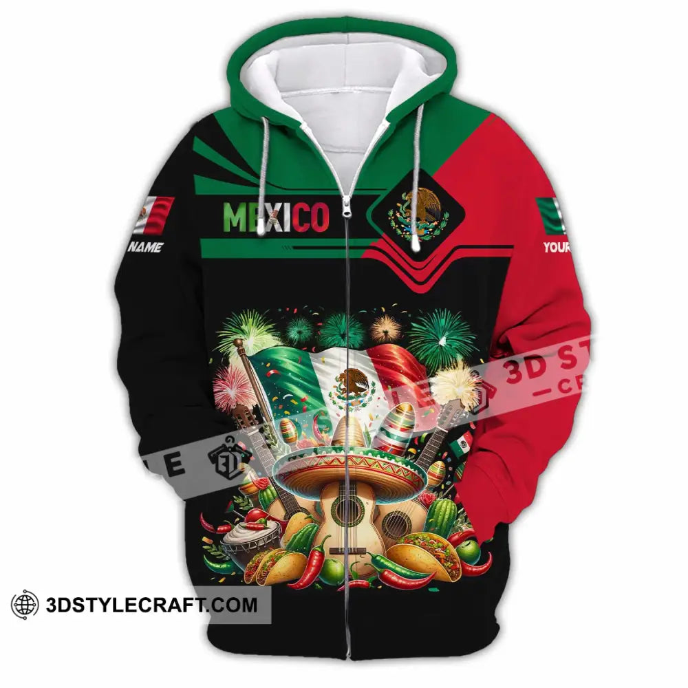 Unisex Shirt - Custom Mexico Shirt Zipper Hoodie / S T-shirt