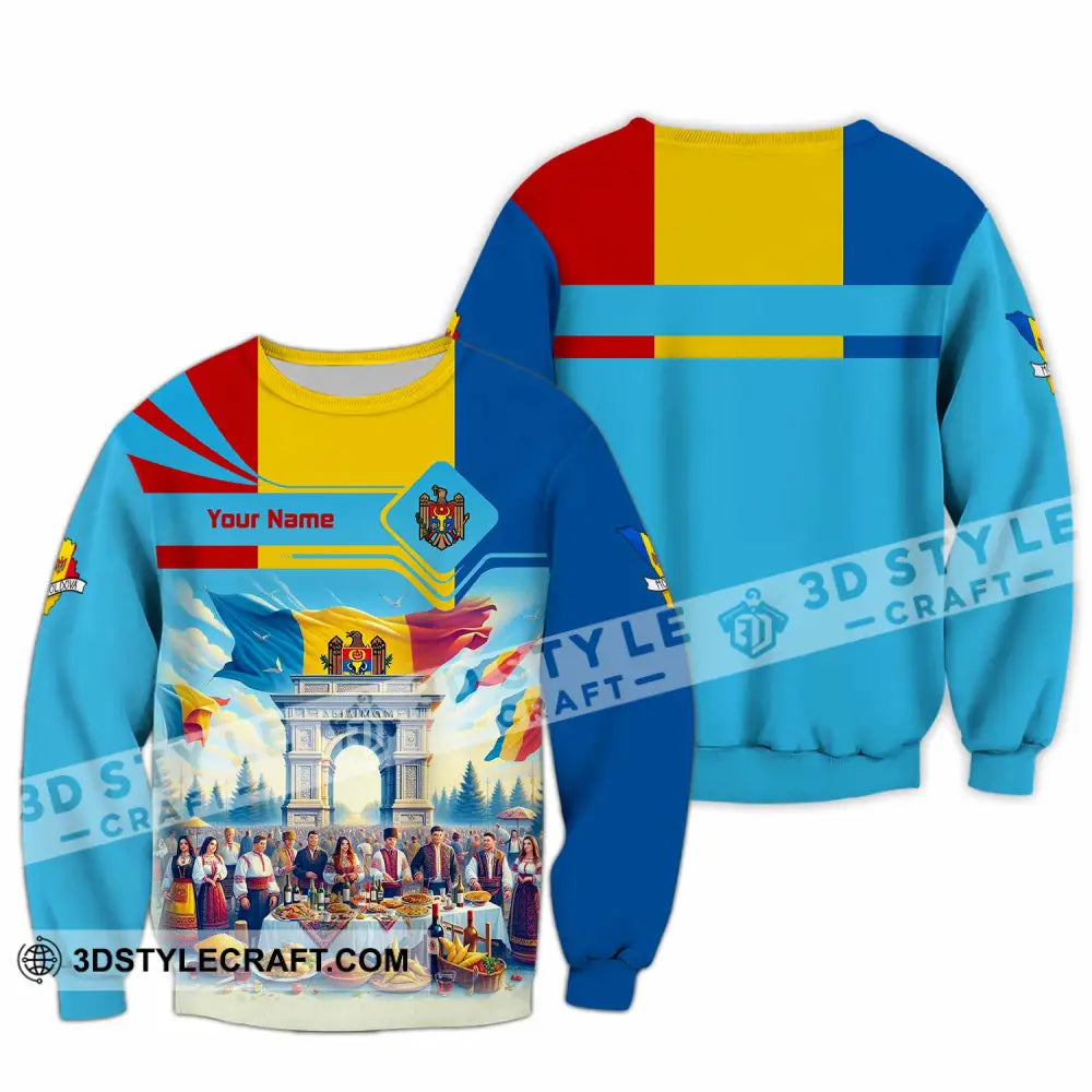 Unisex Shirt - Custom Moldova Shirt - Long Sleeve / S - T-shirt