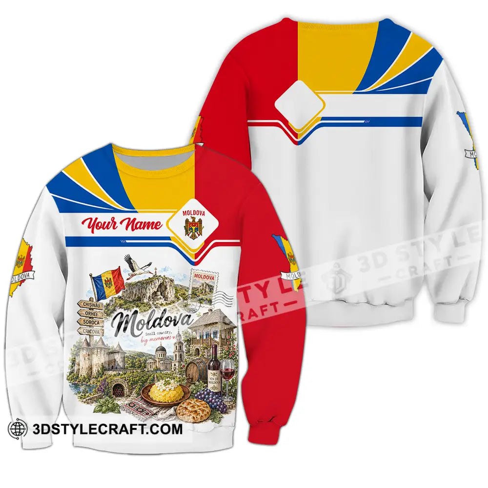 Unisex Shirt - Custom Moldova Shirt - Long Sleeve / S - T-shirt