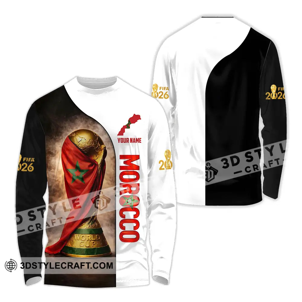 Unisex Shirt - Custom Morocco 3D Shirt Long Sleeve Shirt / S T-shirt