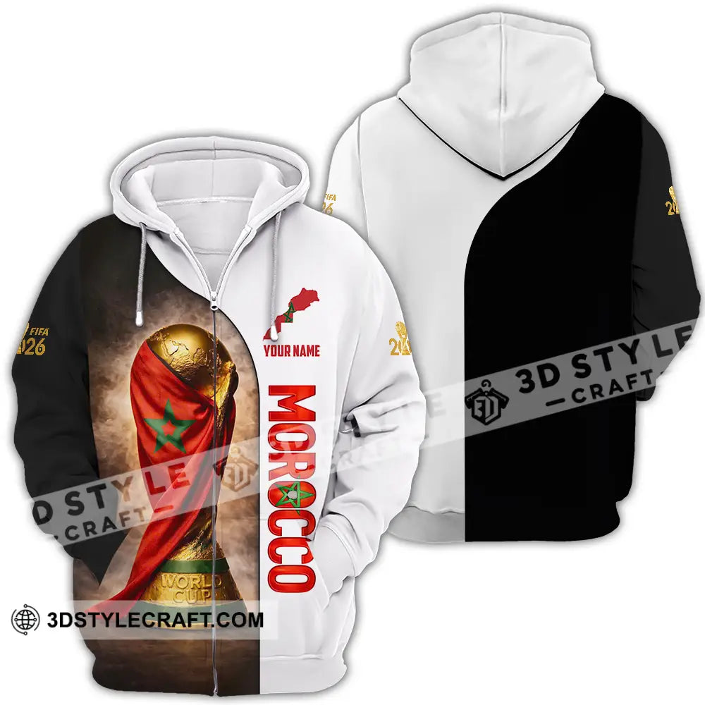 Unisex Shirt - Custom Morocco 3D Shirt Zipper Hoodie / S T-shirt