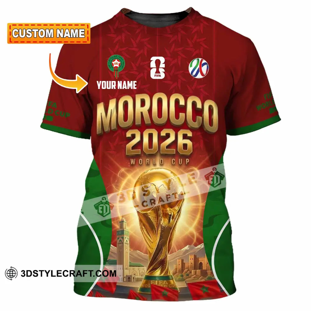 Unisex Shirt - Custom Morocco World Cup 2026 Shirt - T-shirt
