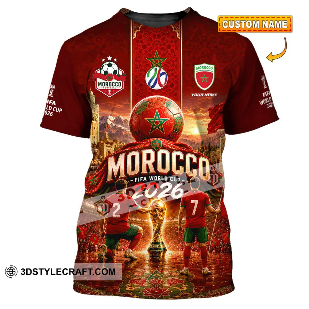 Unisex Shirt - Custom Morocco World Cup 2026 Shirt - T-shirt