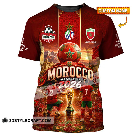 Unisex Shirt - Custom Morocco World Cup 2026 Shirt - T-shirt