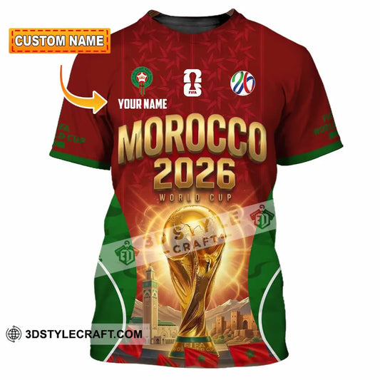 Unisex Shirt - Custom Morocco World Cup 2026 Shirt - T-shirt