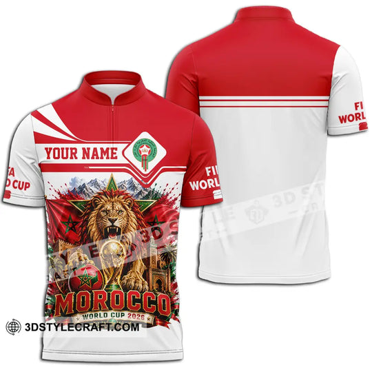 Unisex Shirt - Custom Morocco World Cup 2026 Shirt style option 2