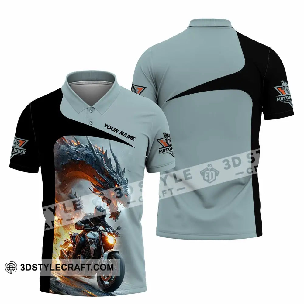 Unisex Shirt Custom Moto Rider Shirt Polo Shirt / S T shirt