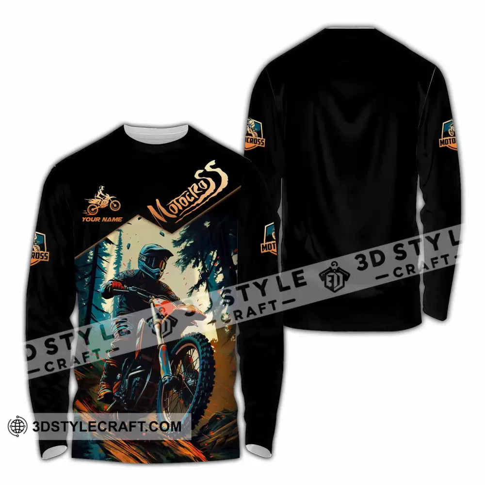 Unisex Shirt - Custom Motocross Shirt Long Sleeve Shirt / S T-shirt