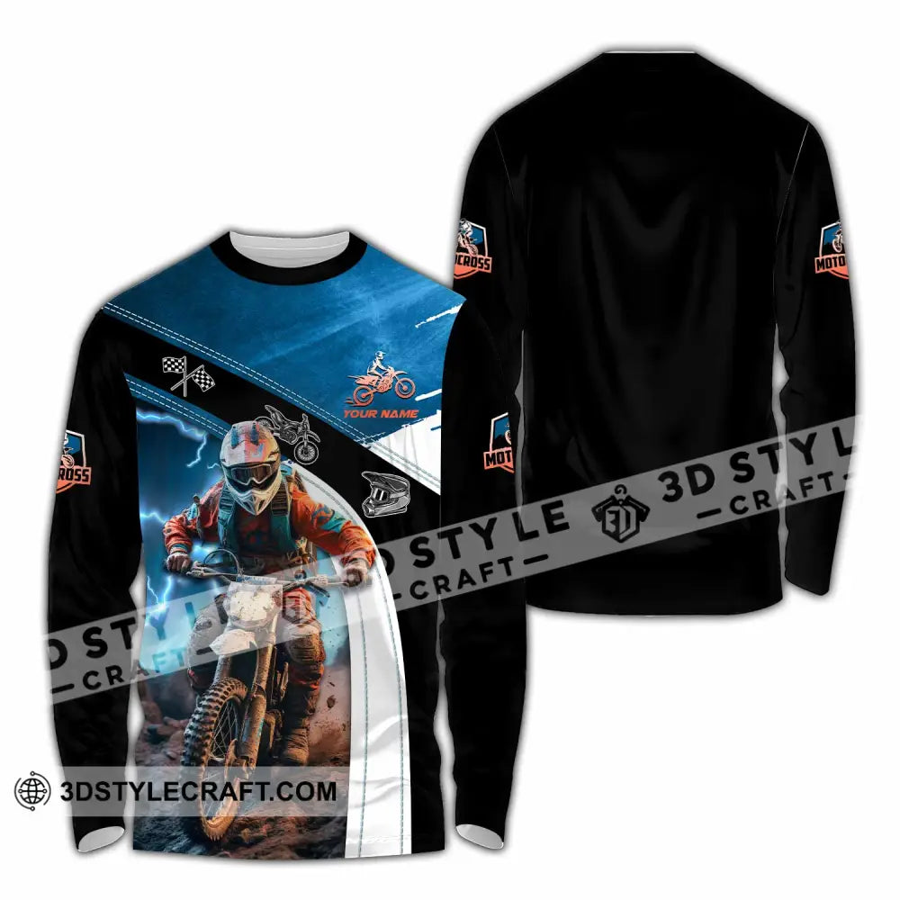 Unisex Shirt - Custom Motocross Shirt Long Sleeve Shirt / S T-shirt