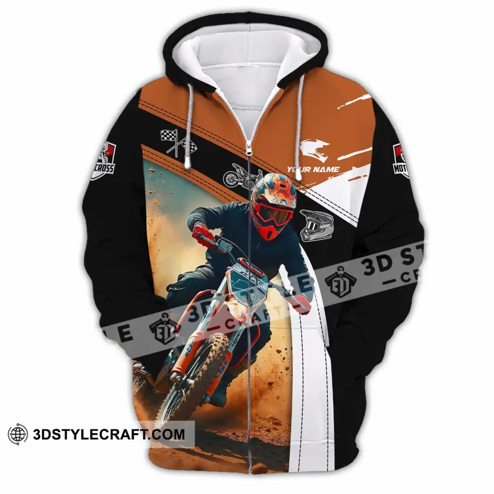 Unisex Shirt - Custom Motocross Shirt Zipper Hoodie / S T-shirt