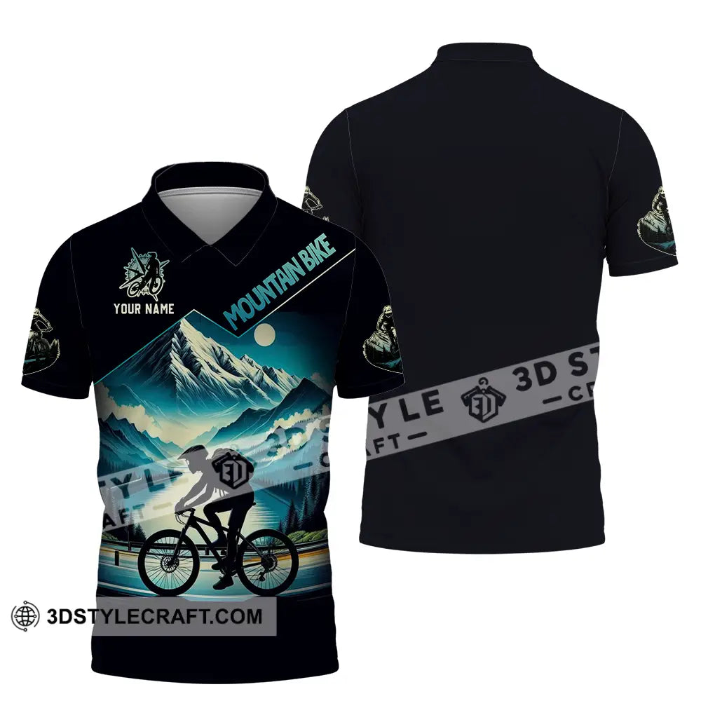 Unisex Shirt - Custom Mountain Bike 3D Shirt Polo Shirt / S T-shirt