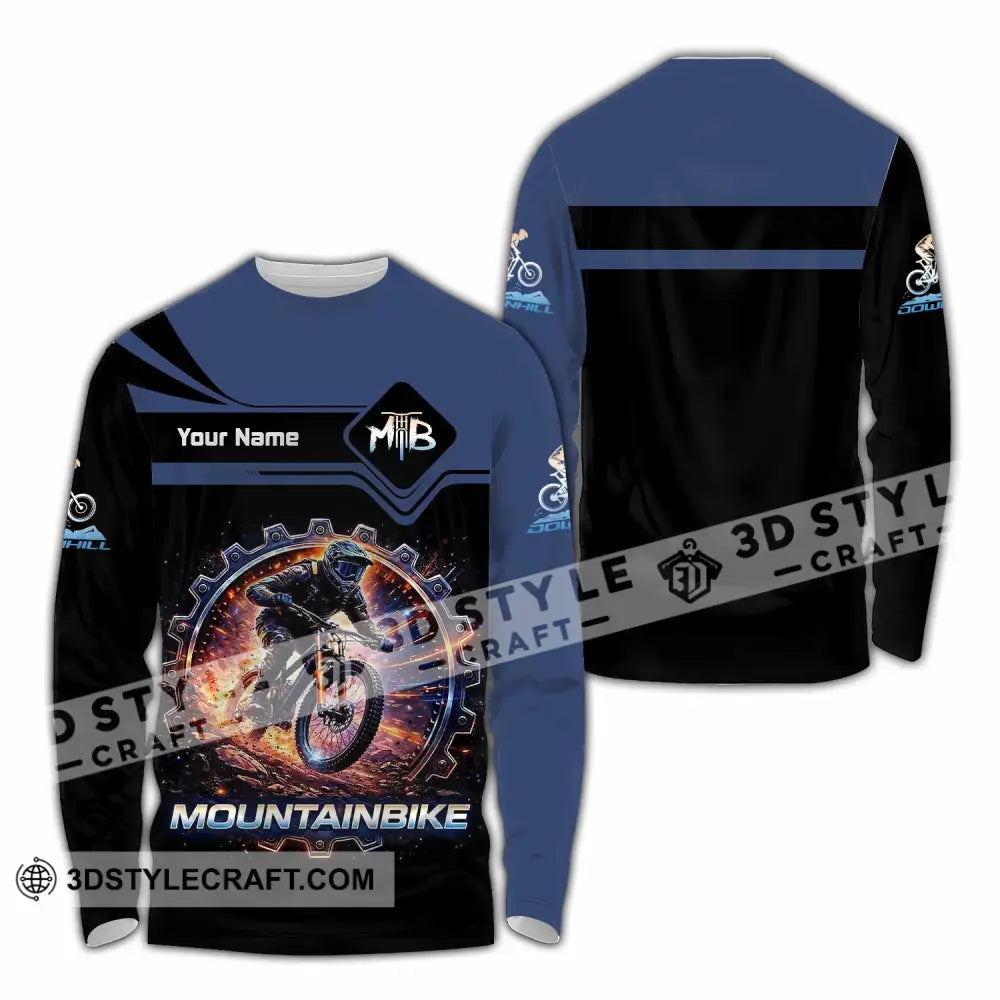 Unisex Shirt - Custom Mountain Bike Shirt - Long Sleeve Shirt / S - T-shirt