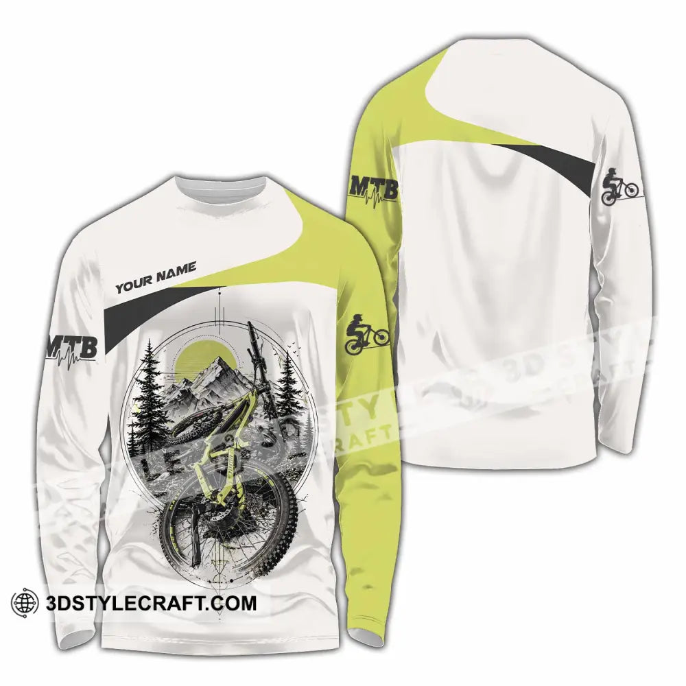 Unisex Shirt - Custom Mountain Bike Shirt - Long Sleeve Shirt / S - T-shirt