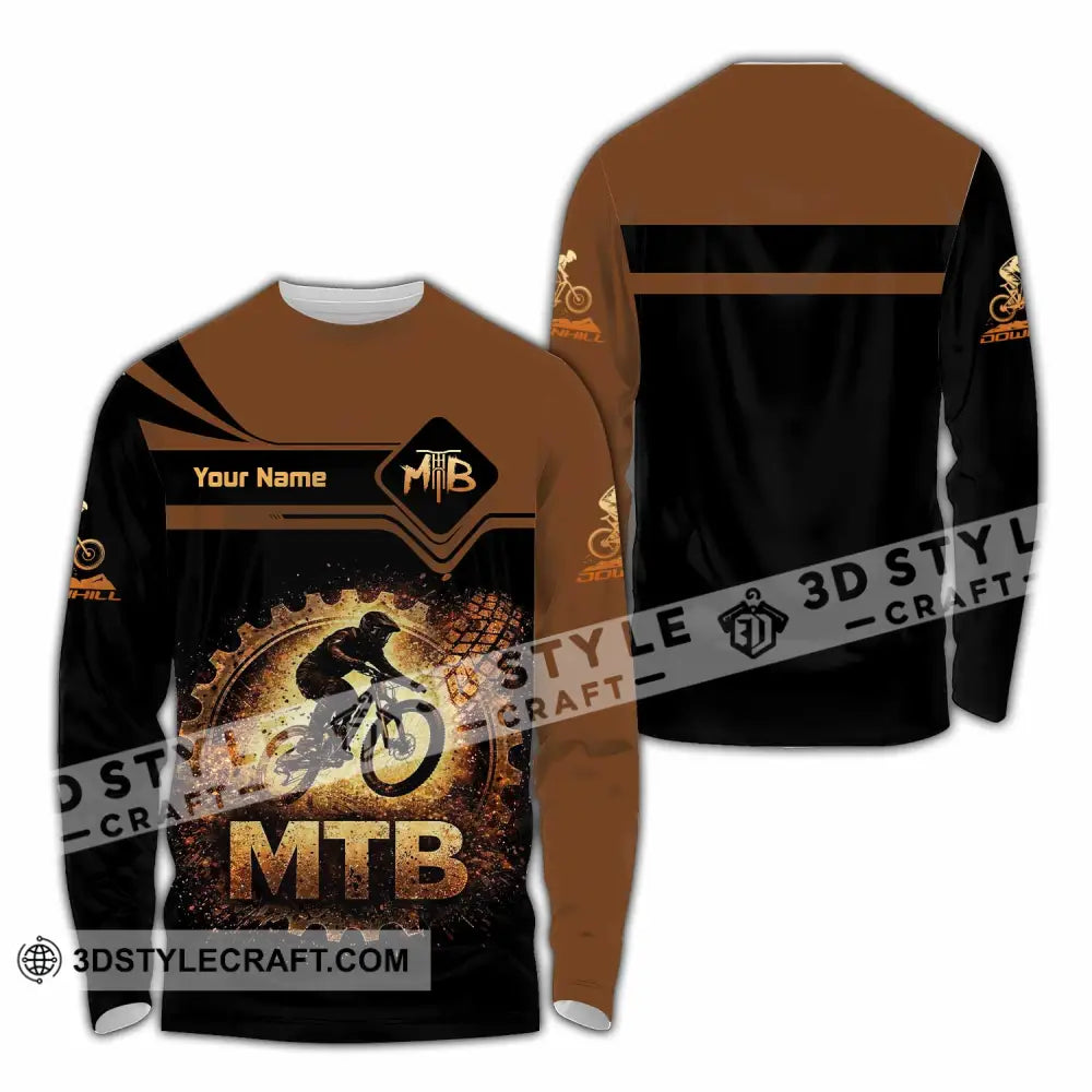 Unisex Shirt - Custom Mountain Bike Shirt - Long Sleeve Shirt / S - T-shirt