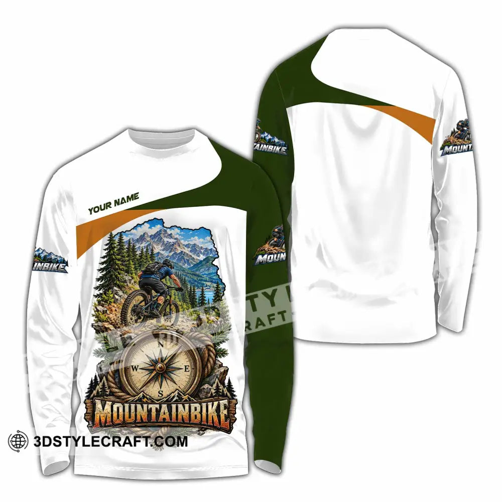 Unisex Shirt - Custom Mountain Bike Shirt - Long Sleeve Shirt / S - T-shirt