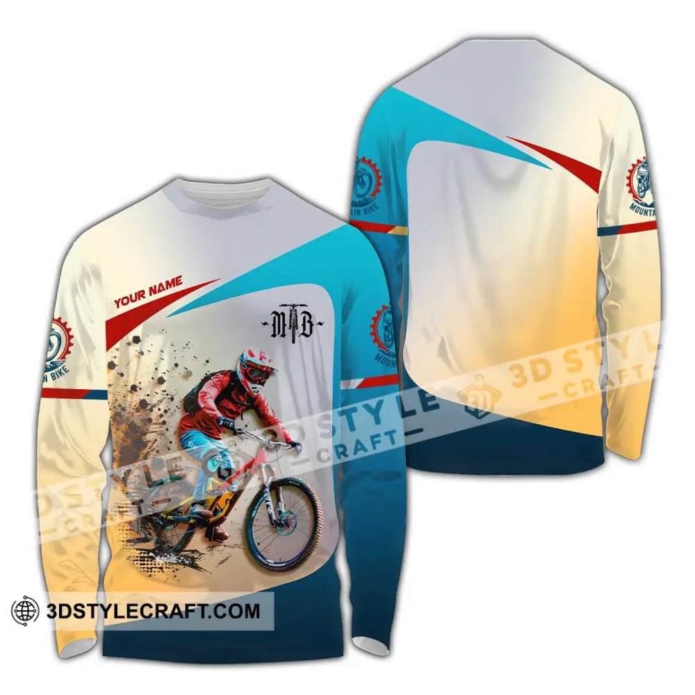 Unisex Shirt Custom Mountain Bike MTB Shirt Long Sleeve Shirt / S T shirt