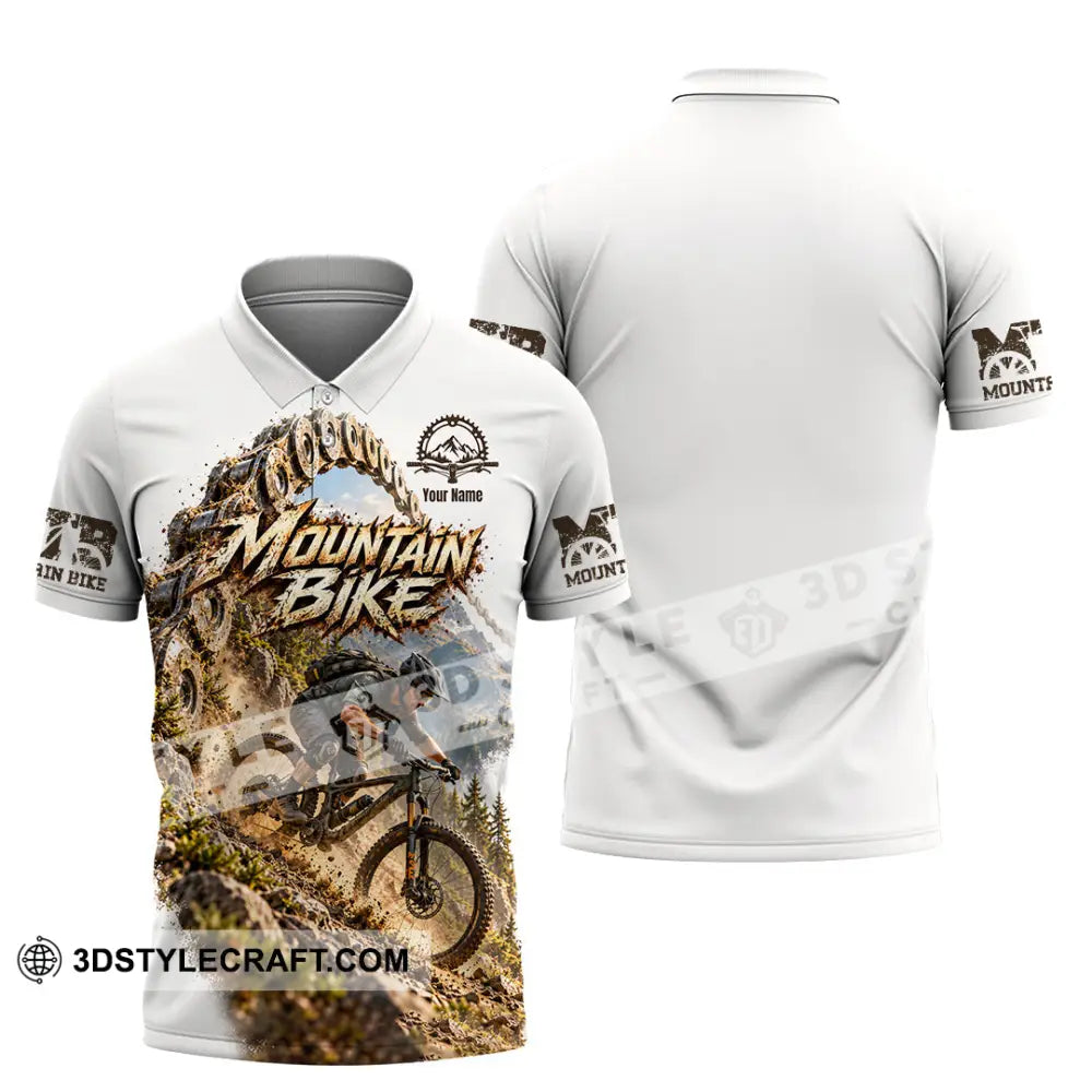 Unisex Shirt - Custom Mountain Bike Shirt - Polo Shirt / S - T-shirt