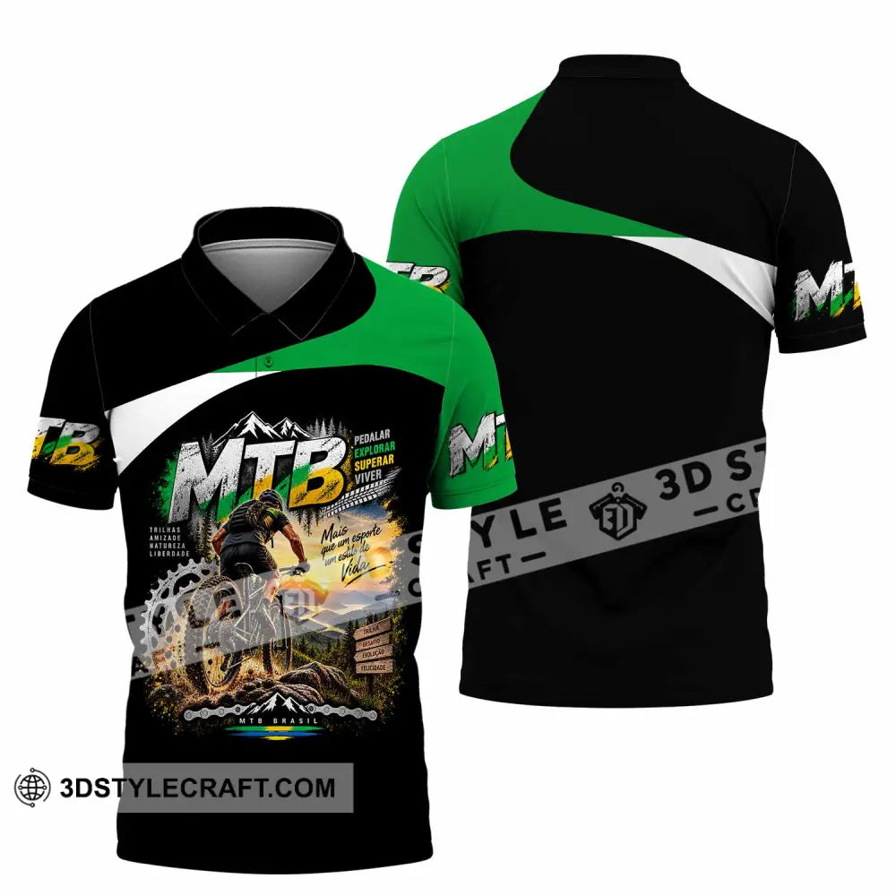 Unisex Shirt - Custom Mountain Bike Shirt - Polo Shirt / S - T-shirt
