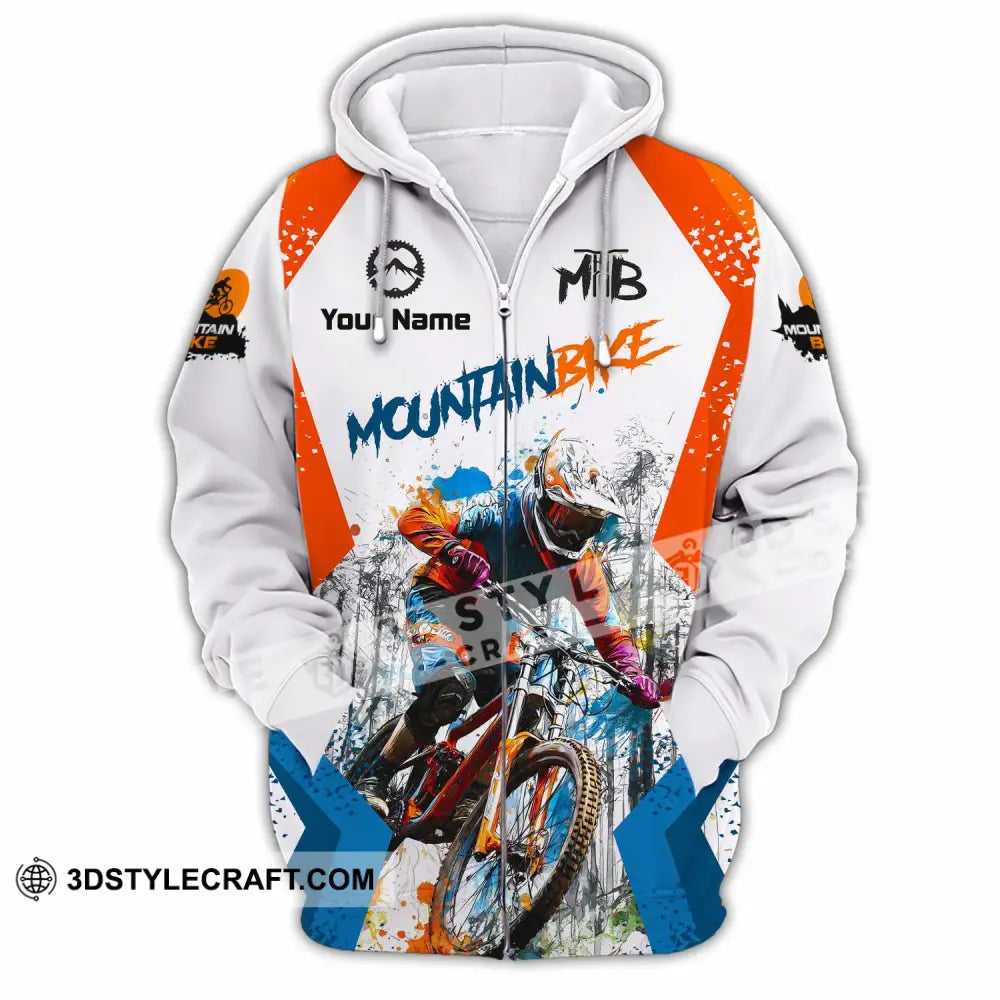 Unisex Shirt - Custom Mountain Bike Shirt - Zipper Hoodie / S - T-shirt