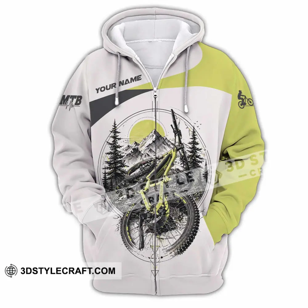 Unisex Shirt - Custom Mountain Bike Shirt - Zipper Hoodie / S - T-shirt